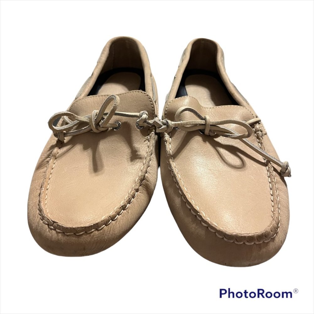 Sperry Men's Boat Shoes Loafers 12 Tan Leather Slip On